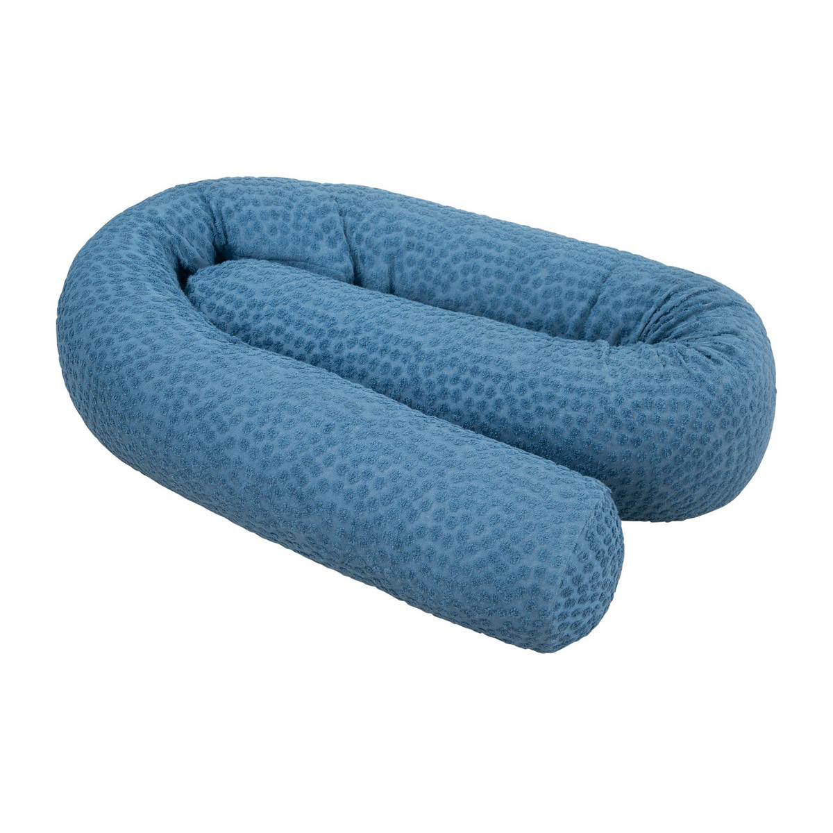 BETTSCHLANGE Seashells indigo - Blau, Textil (170/12cm) - Roba