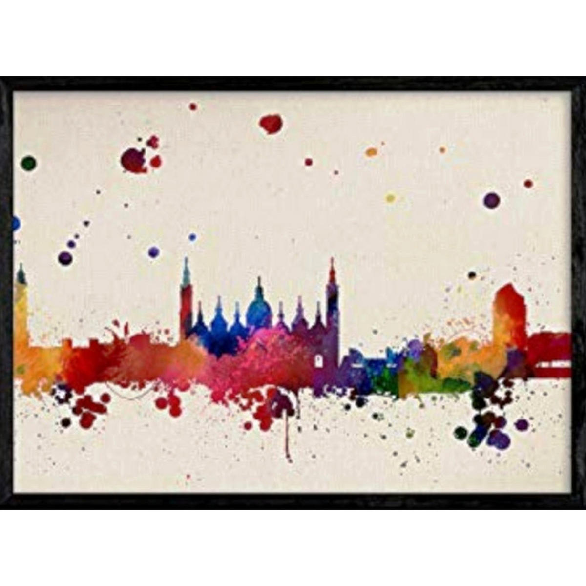 POSTER Zaragoza Karte A4 Rahmenlos - Klar, Papier (29.7/5/21cm) - Nacnic