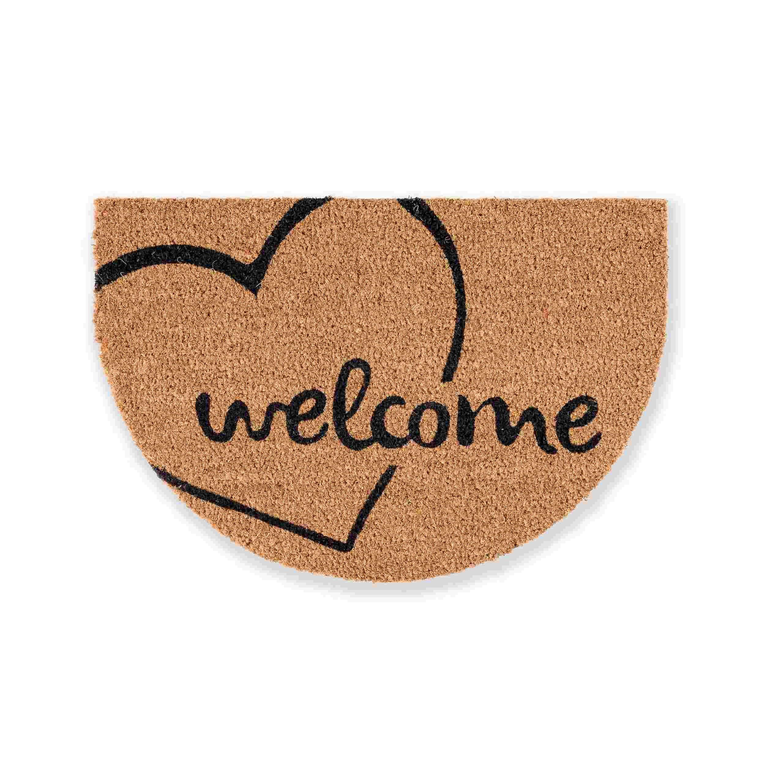 FUSSMATTE HALBRUND COCO SMART - Beige, Textil (40/60cm) - Astra