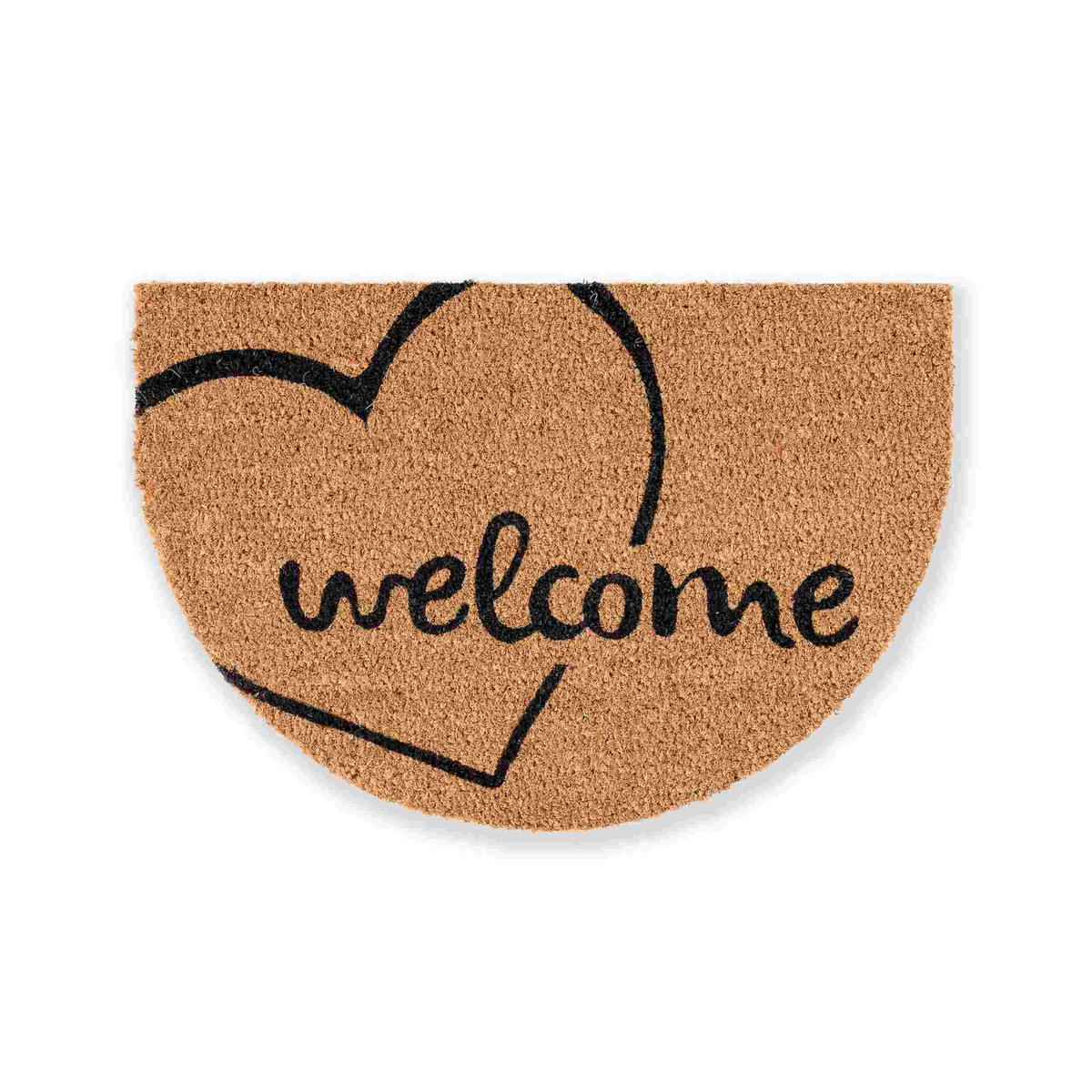 FUSSMATTE HALBRUND COCO SMART - Beige, Textil (40/60cm) - Astra