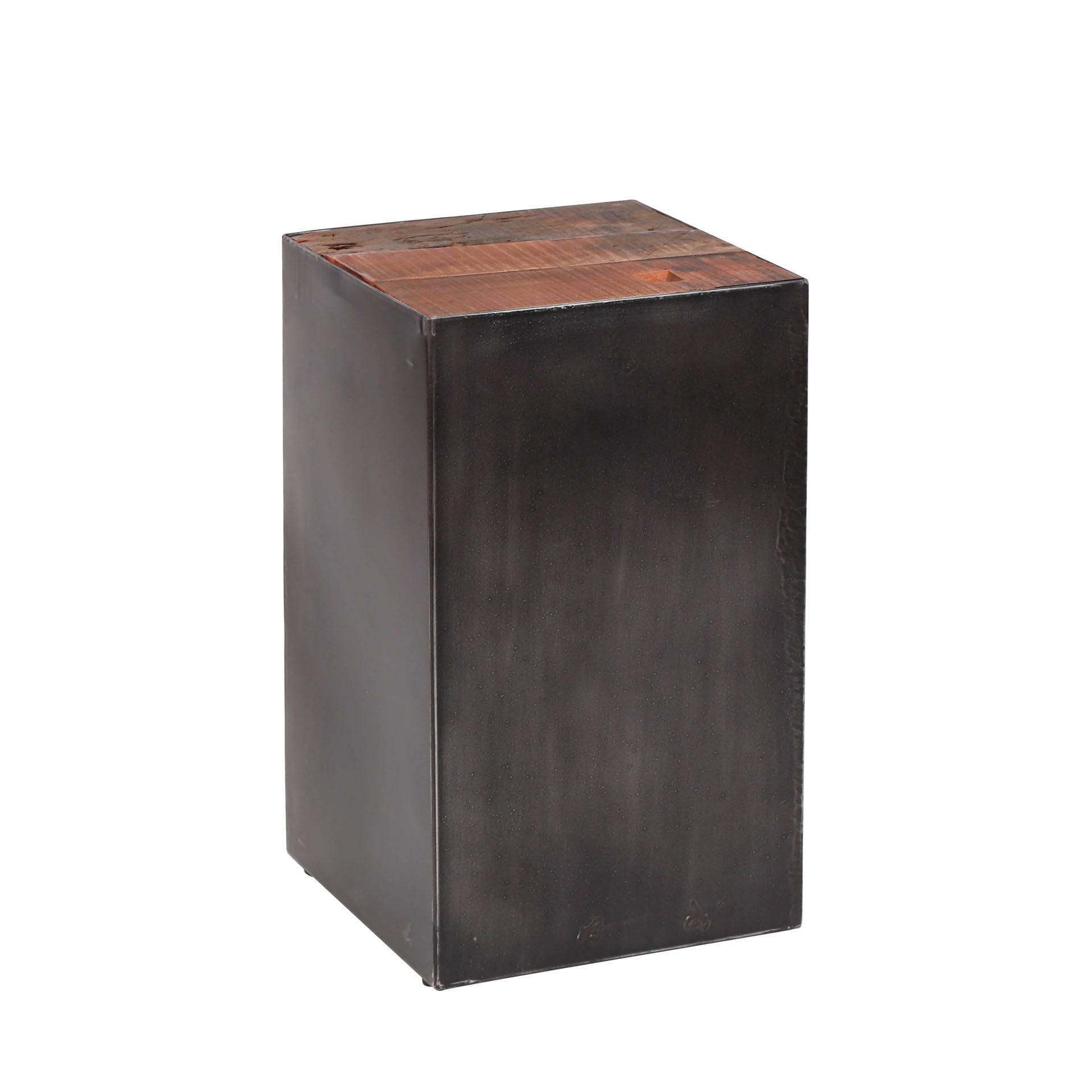 BLUMENSÄULE Raft Schwarz 30/30/50 cm - Schwarz, Holz (30/30/50cm) - Hoyz Collection