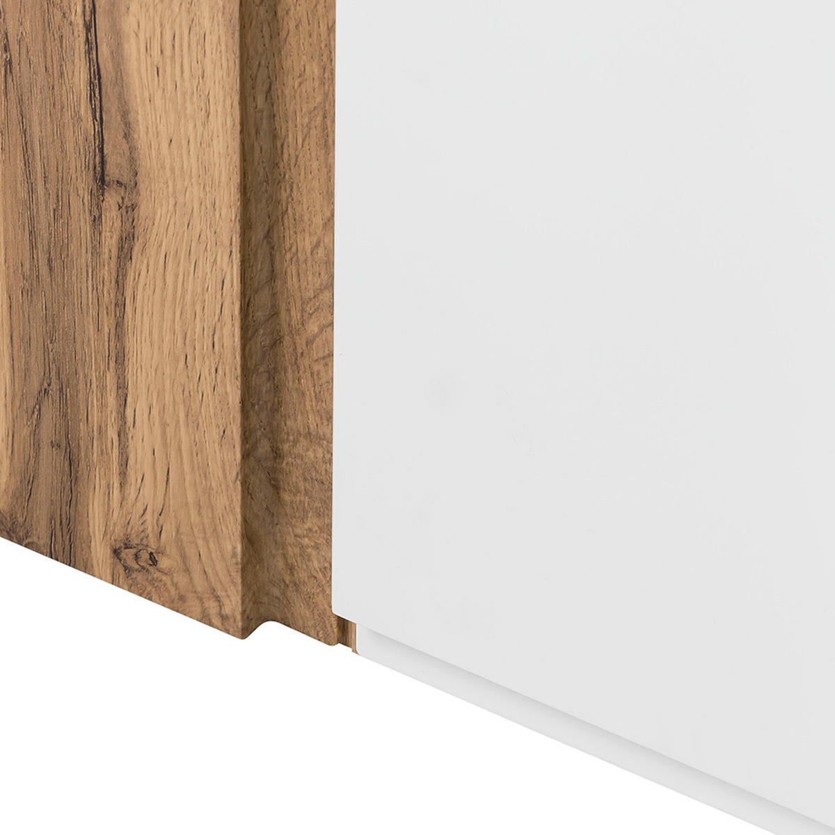 BADMÖBEL-SET 4-TLG. Vasto-03 - Weiß, Holzwerkstoff (185/200/47cm) - Lomado