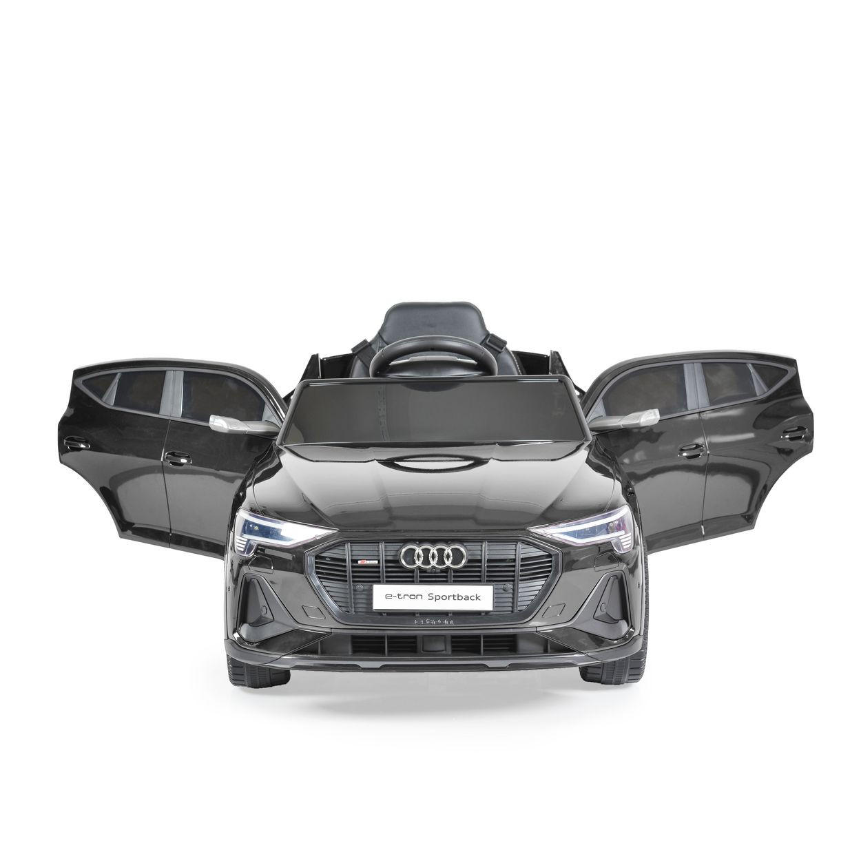 ELEKTROAUTO Audi Sportback SUV metallic Fernbedienung USB EVA-Reifen - Schwarz, Kunststoff (108/60/47cm) - Moni