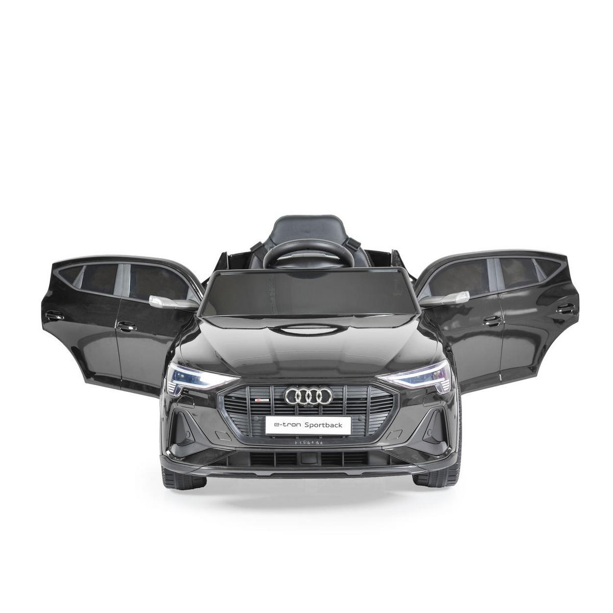 ELEKTROAUTO Audi Sportback SUV metallic Fernbedienung USB EVA-Reifen - Schwarz, Kunststoff (108/60/47cm) - Moni