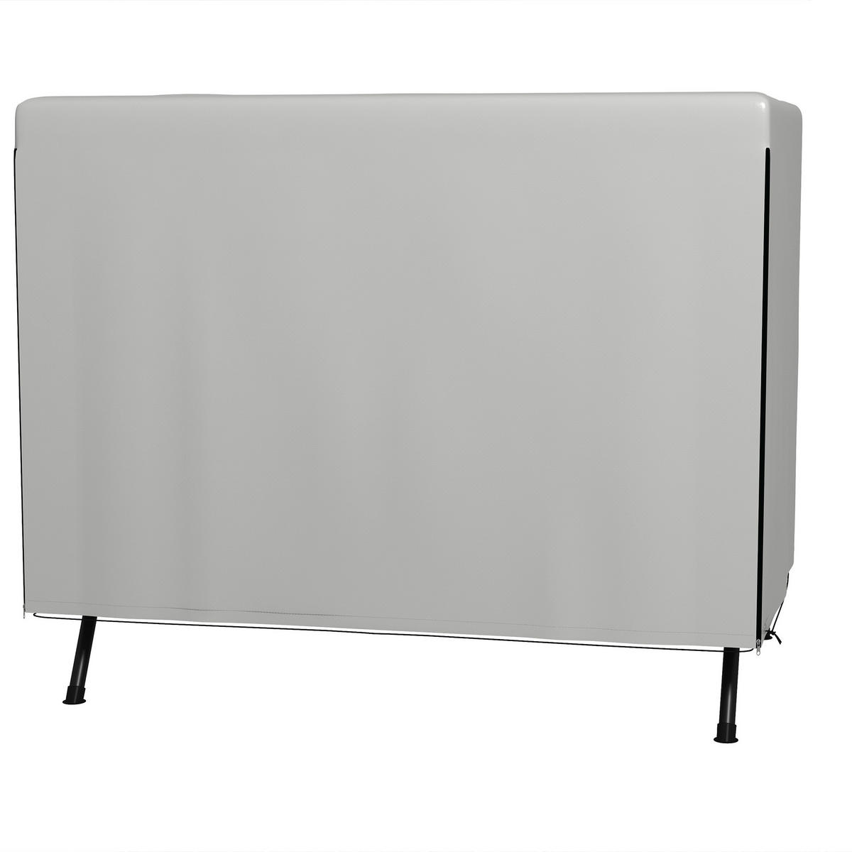 KRYT houpačky, PE, šedý - šedá, plast (155/150/215cm) - Outsunny