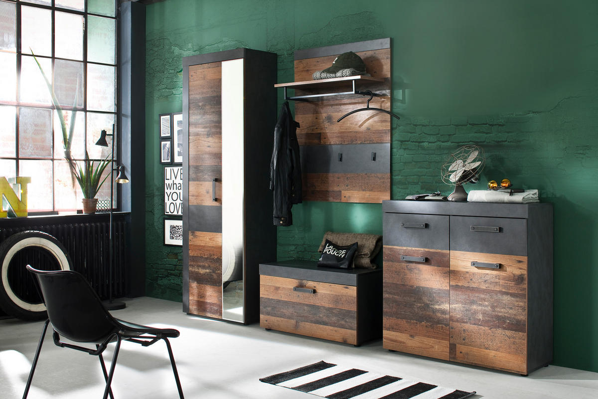 GARDEROBE Braun - Braun, Holzwerkstoff (265/192/37cm) - ebuy24