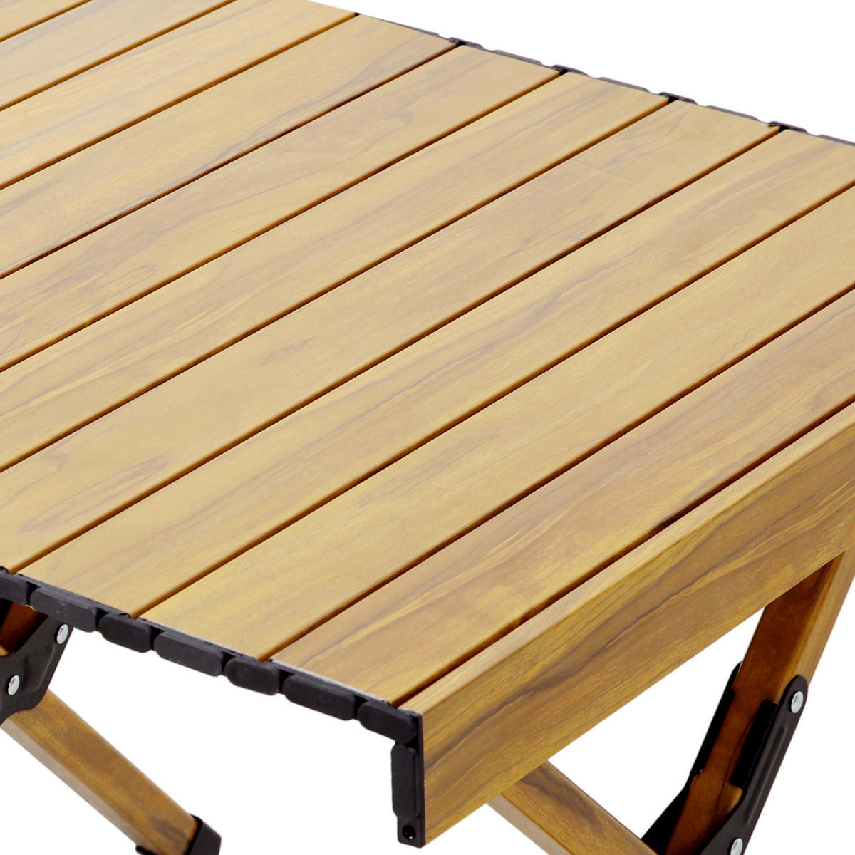 CAMPINGTISCH klappbar aus Aluminium Holzoptik - Naturfarben, Metall (60/119/44.5cm) - JAWINIO