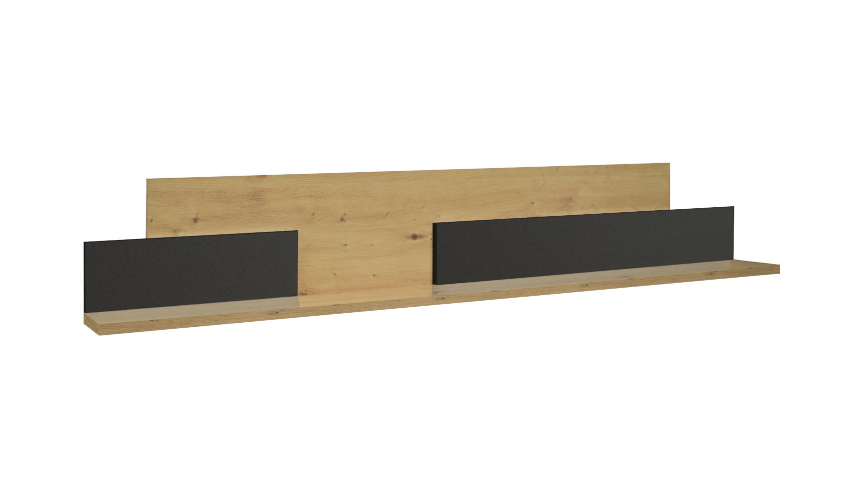 XXXLutz Wandboard Grau 17x25x150 cm