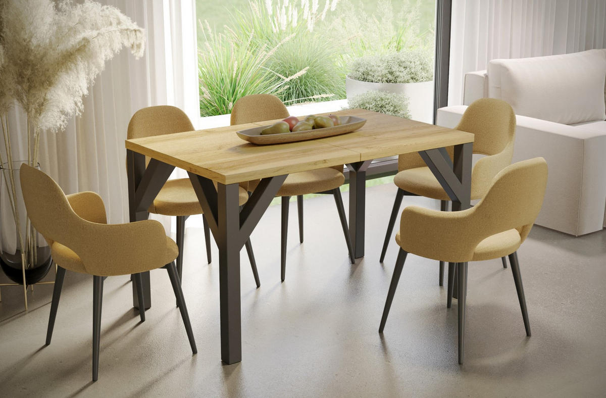 ESSTISCH Baltika ausziehbar bis 240 cm - Eiche Wotan, Holzwerkstoff (130/90/75cm) - Endo-Moebel