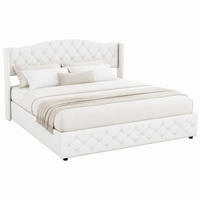 BETT mit Bettkasten 180x200 cm Beige - Beige, Metall (180/200cm) - Meubliv