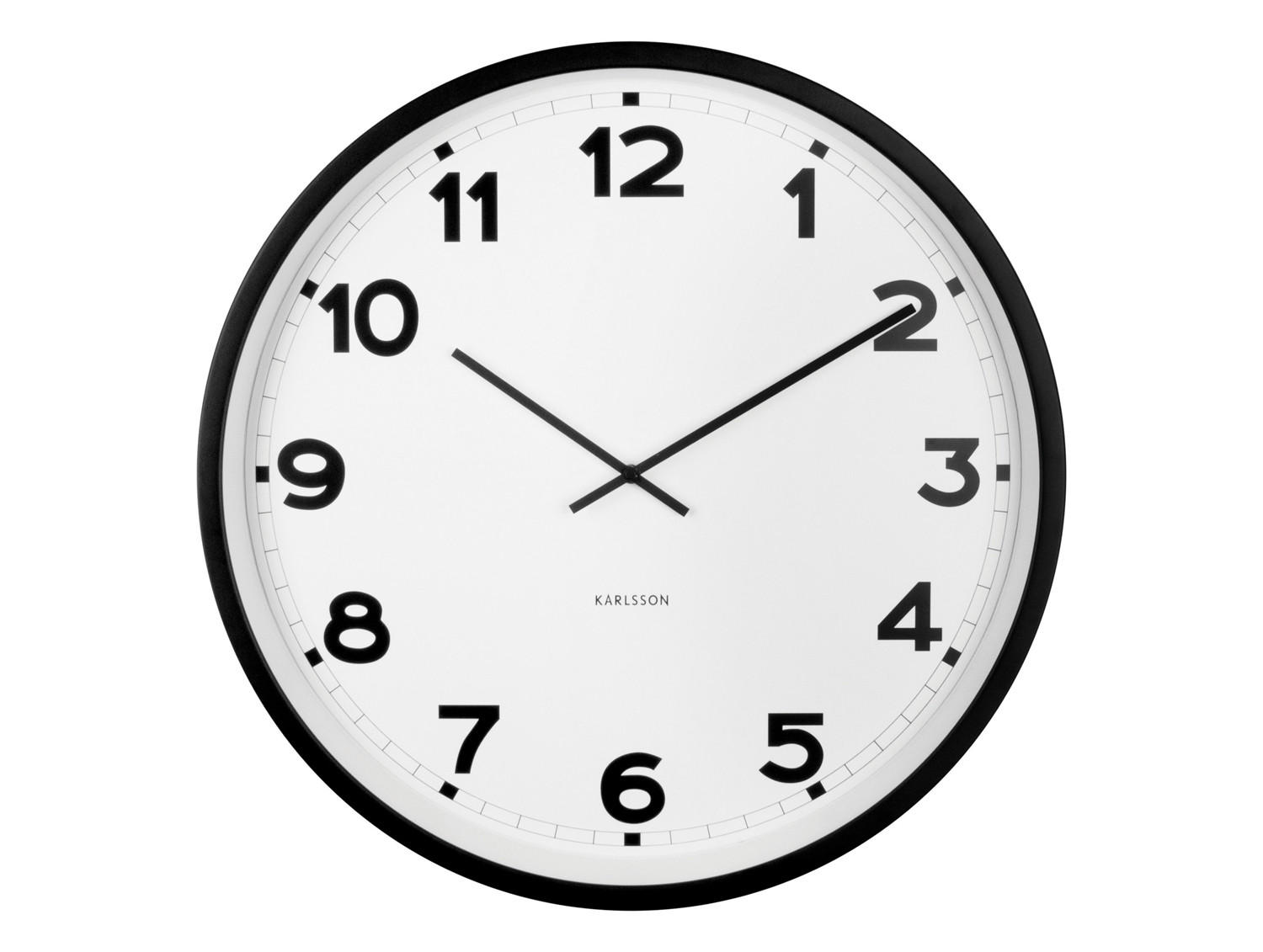 WANDUHR New Classic XL Ø80 cm - Weiß, Metall (80/80/5.5cm) - Karlsson