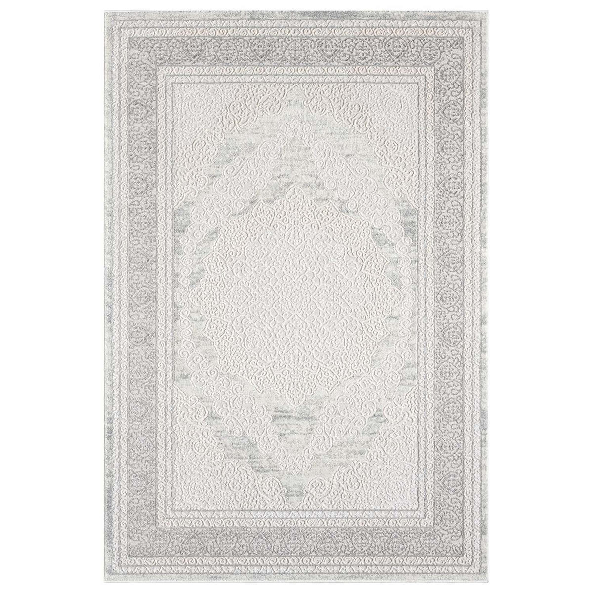 KURZFLOR-TEPPICH Antik 209 Grau 120x170 cm - Grau, Textil (120/170cm) - carpet city