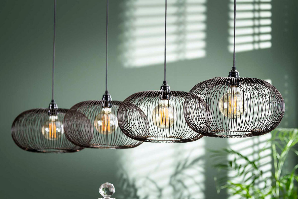 HÄNGELAMPE CATAVI Schwarz Metall - Schwarz, Metall (35/170/150cm) - KAWOLA