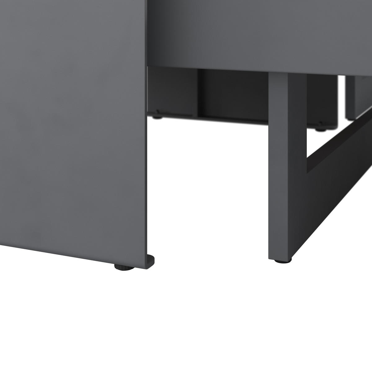 LOUNGEGARNITUR Sabrina Grau Metall/Outdoorstoff - Grau, Metall - Bessagi Garden