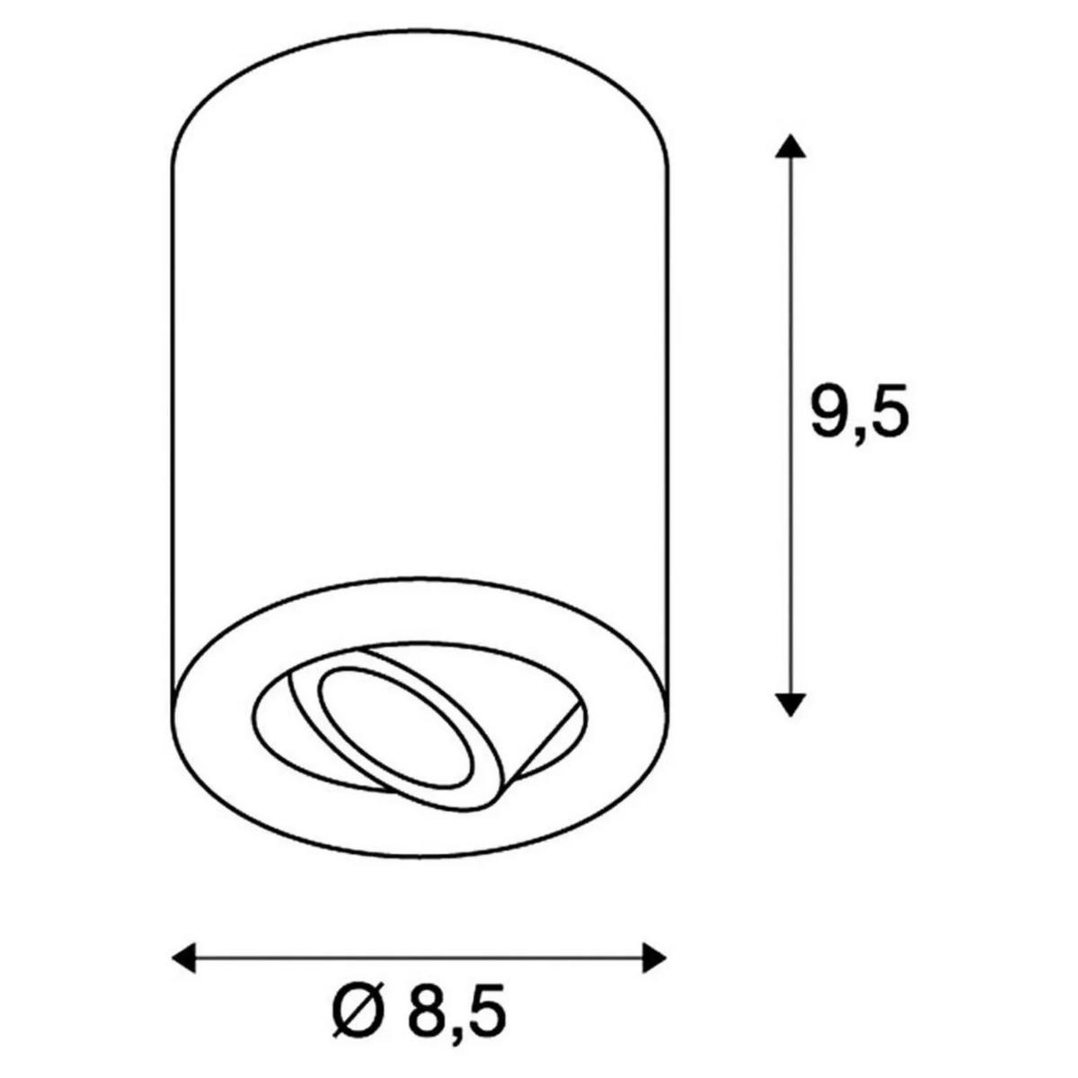 DECKENSTRAHLER Trio - Weiß, Metall (4.25/4.25/9.5cm) - SLV