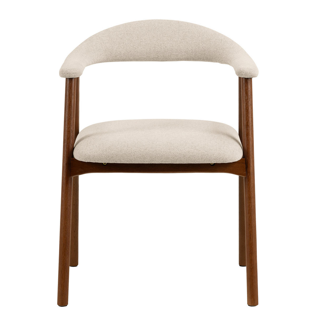 ARMLEHNENSTUHL - 2er-Set - Beige, Eichenholz/Holz (56/76/54cm) - home24