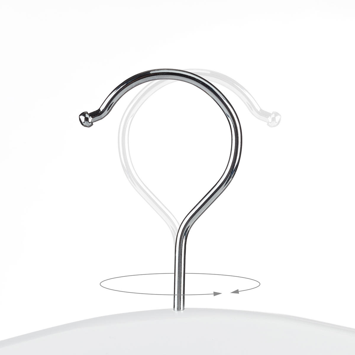 2XMEHRFACH-ROCKBÜGEL - Weiß, Holz/Metall (38/44/2.5cm) - Relaxdays