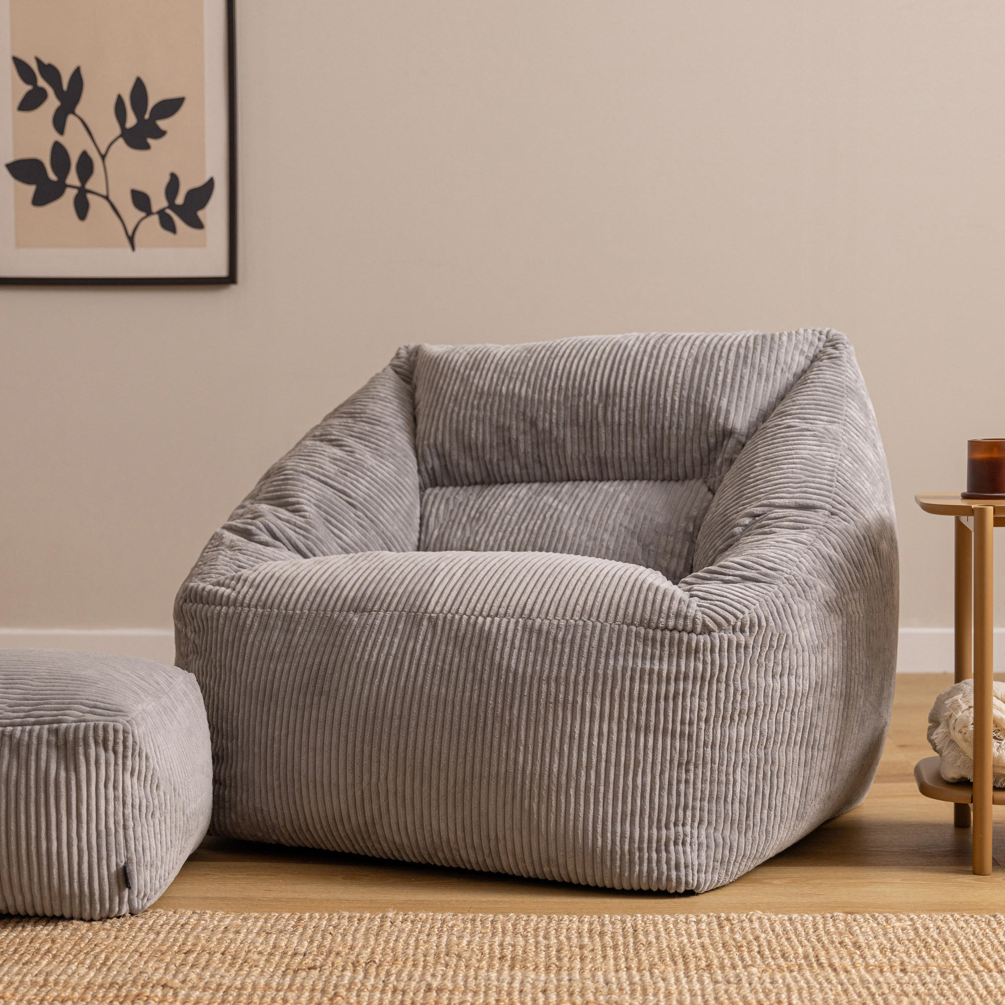 Thumbnail - icon Sitzsack, Hellgrau, Textil, 340 L, 1-Sitzer, Freiform, 97x73x84 cm, Hergestellt in Deutschland, Oeko-Tex® Standard ...