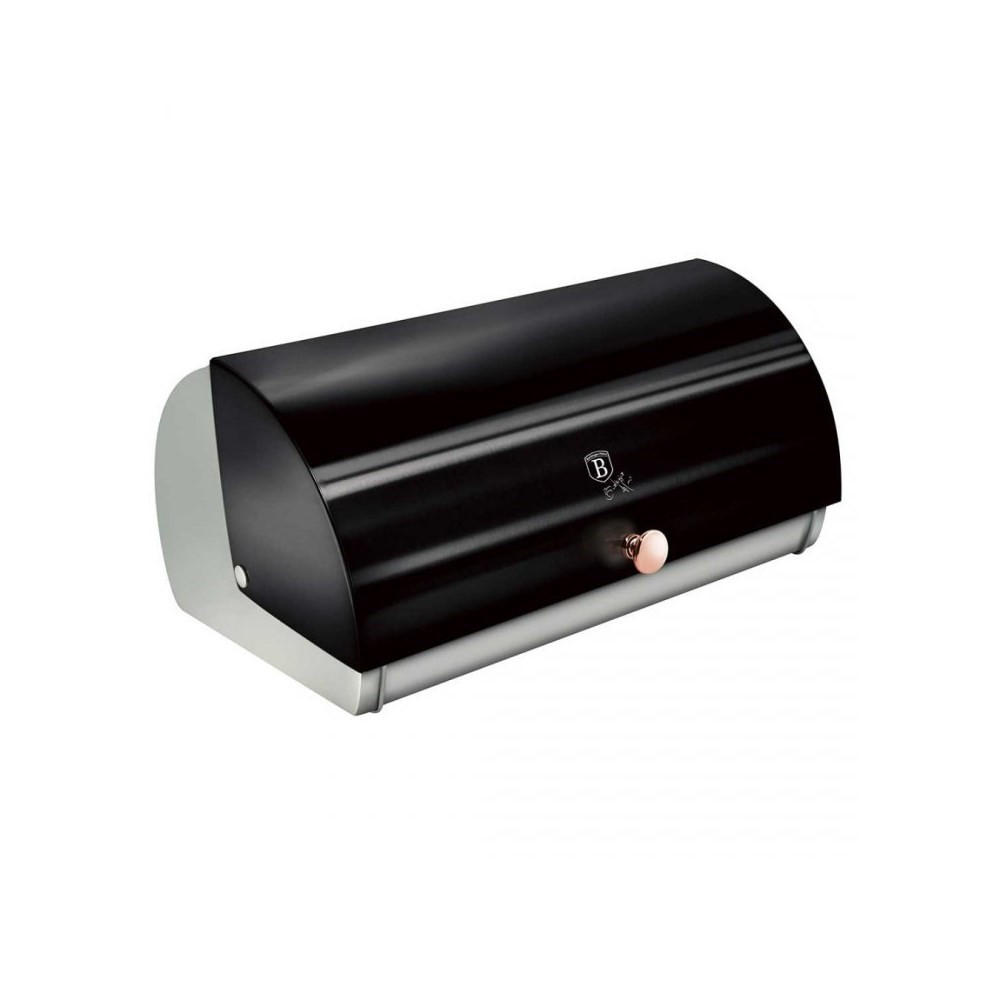 BROTKASTEN Schwarz 38/28/18.5 cm BH6728 - Schwarz, Metall (28/18.5/38cm) - Berlinger Haus