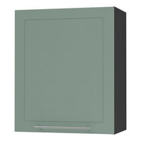 KÜCHENHÄNGESCHRANK Kvantum W2/60 Mint Matt / Schwarz Matt 60 / 32,5 / 72cm - Schwarz/Mintgrün, Holz/Holzwerkstoff (60/72/32.5cm) - Feldmann-Wohnen