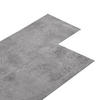 VINYLBODEN PVC-Dielen selbstklebend Zementbraun 5,02m² - Graubraun, Kunststoff (91.5/15.2/1.3cm) - DELUKE