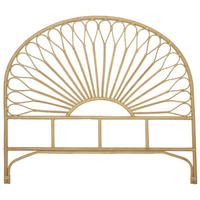 BETTKOPFTEIL Rund Braun 160 x 4 x 141 (cm) - Braun, Holz (160/141/3.8cm) - Nordlys