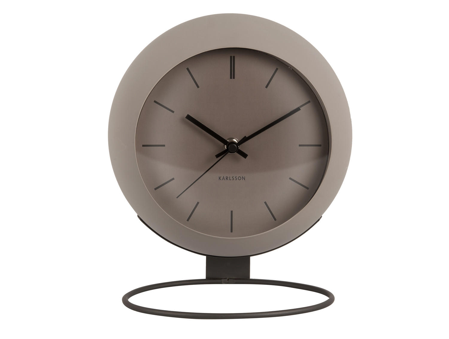 TISCHUHR Nirvana Globe Grau 21/21/14 cm - Dunkelgrau, Metall (21/14/21cm) - Karlsson