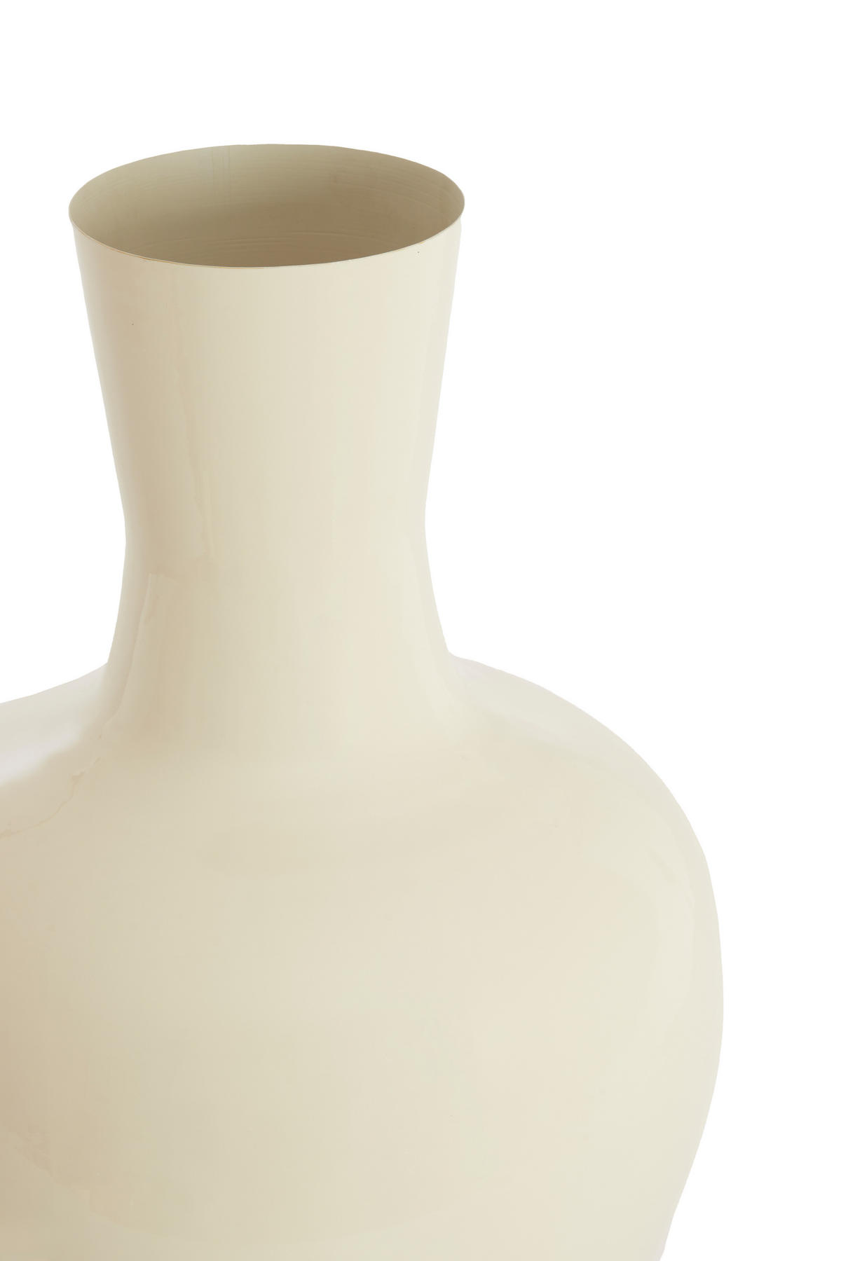 VAZE Nana Weiß 44/44/69 cm - Weiß, Metall (69cm) - Light & Living