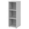 REGAL - 3 Ordnerhöhen 40/40/110 cm in Grau - Grau, Holzwerkstoff (40/110/40cm) - bümö