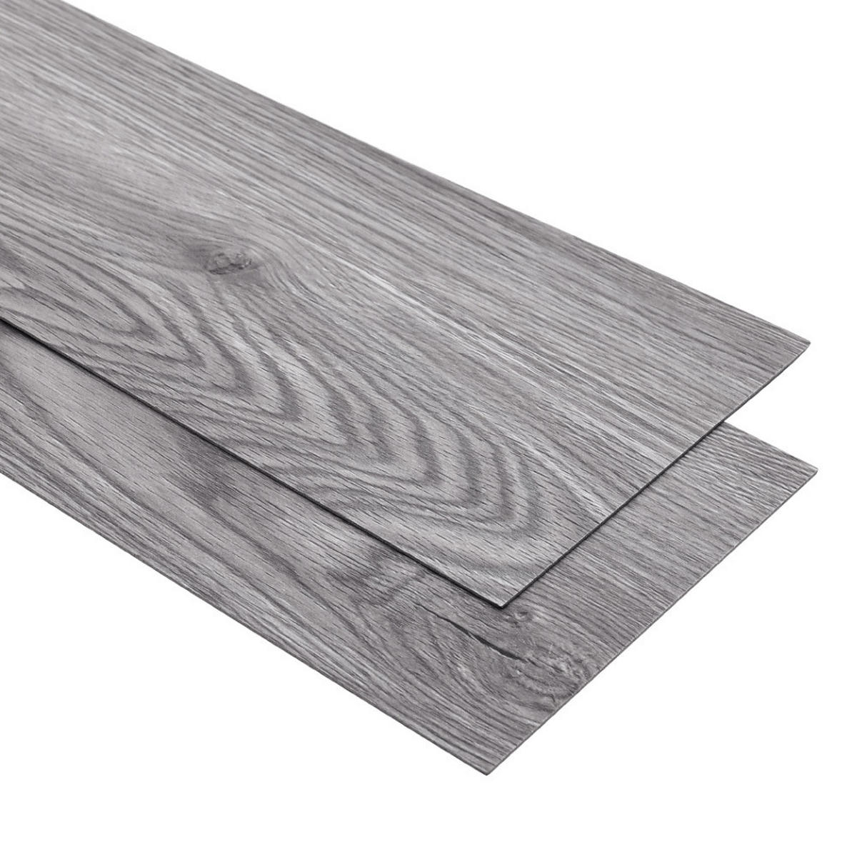 VINYLBODEN 5m²/36-TLG. selbstklebend PVC - Dunkelgrau, Kunststoff (0.2/91.5/15.2cm) - Livingandhome