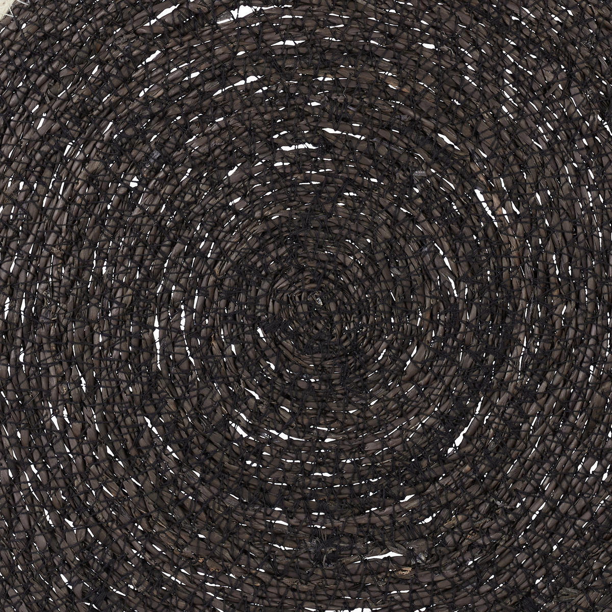 4-TLG.TISCHSET - Schwarz, Textil (37cm) - Relaxdays