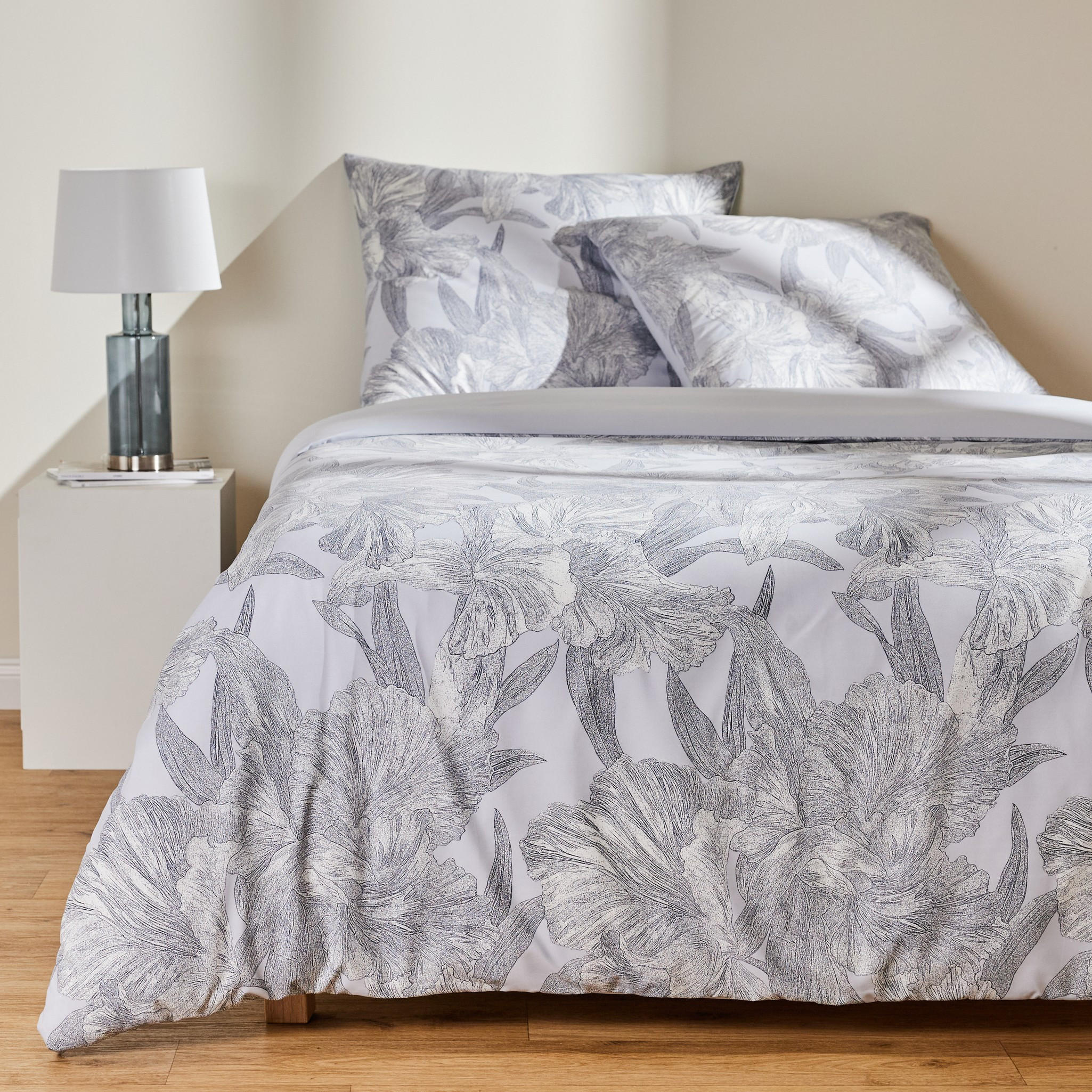 BETTWÄSCHE Flowa - Hellblau, Textil (200/220cm) - home&you