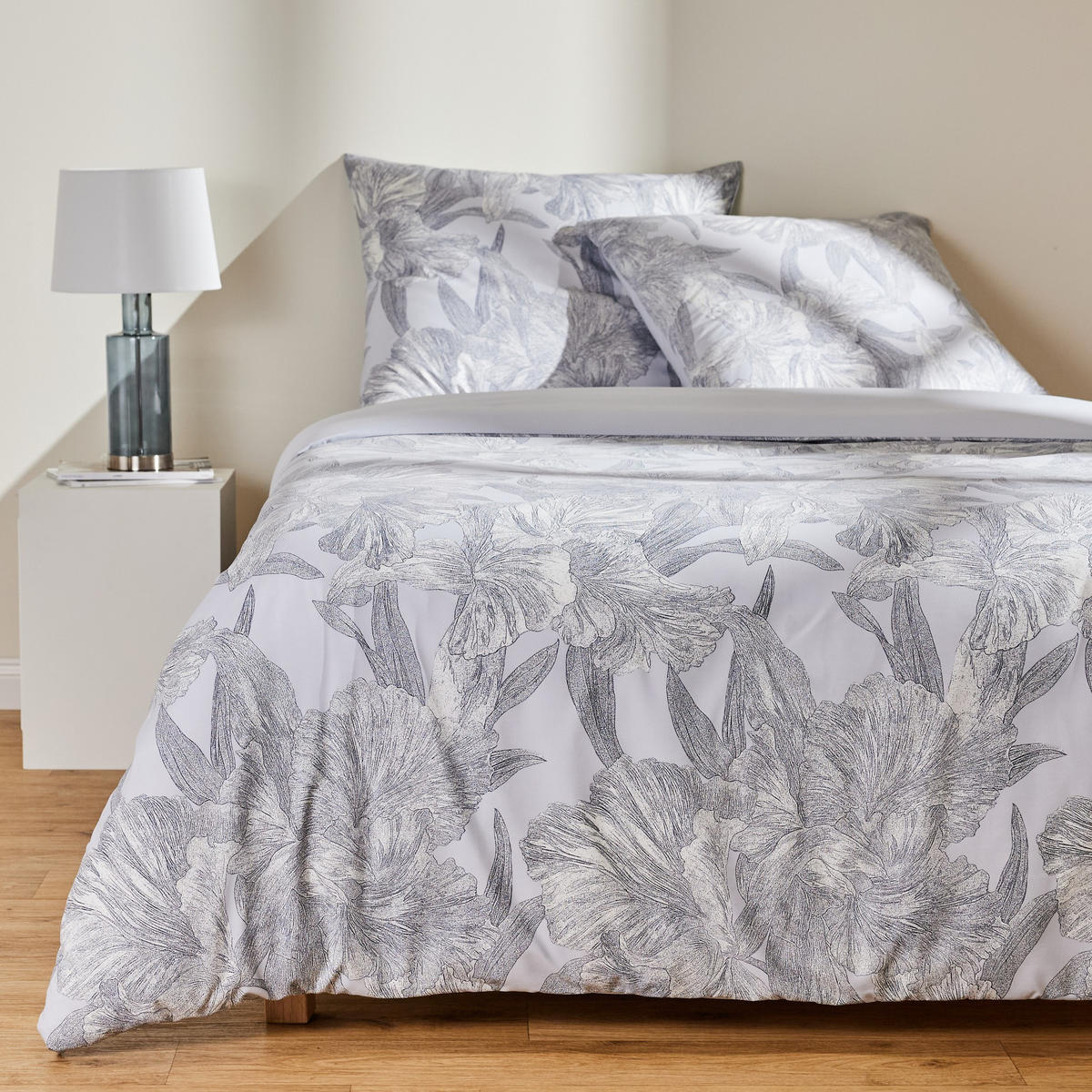 BETTWÄSCHE Flowa - Hellblau, Textil (200/220cm) - home&you