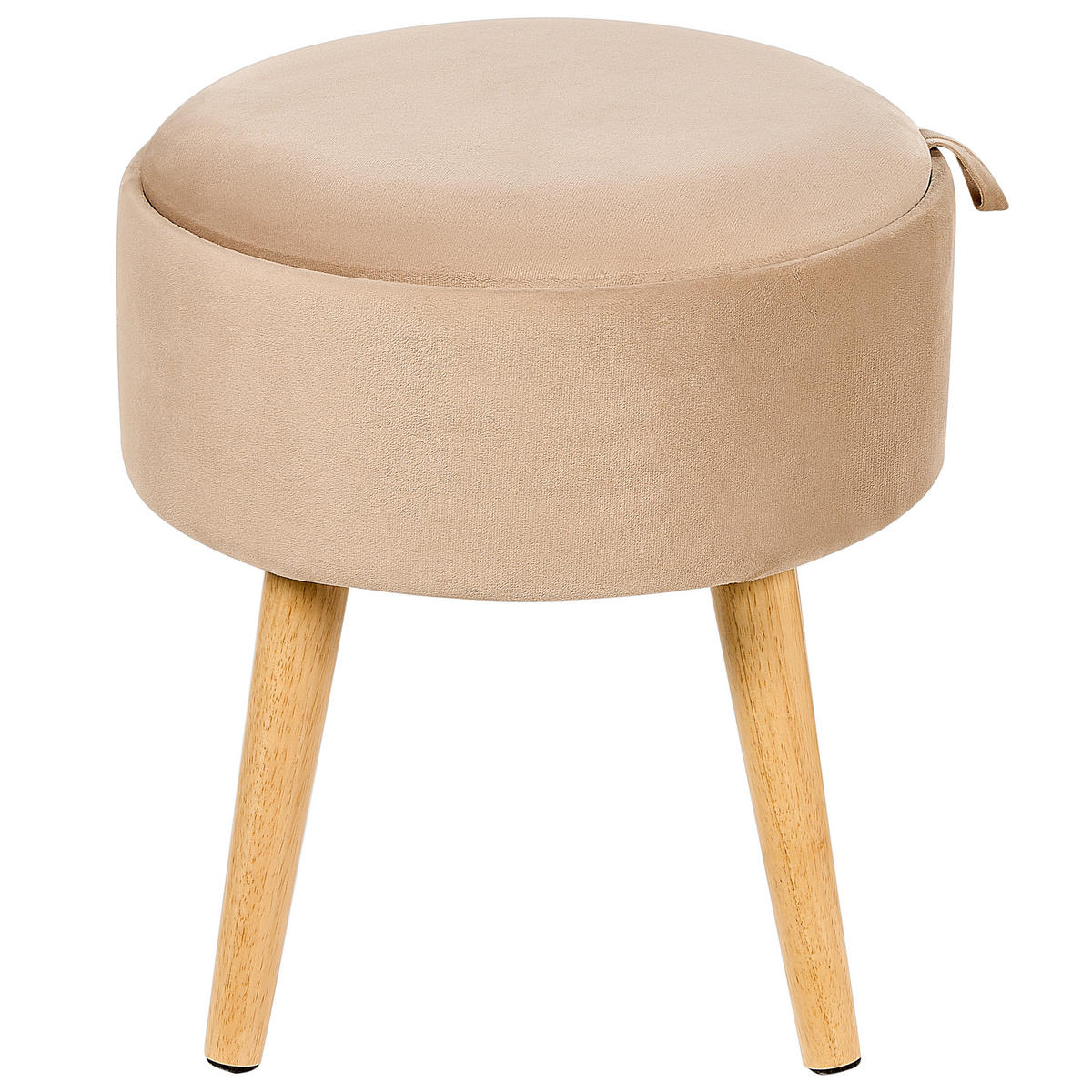HOCKER Neely 39/39/43 cm - Beige, Textil (39/43/39cm) - Beliani