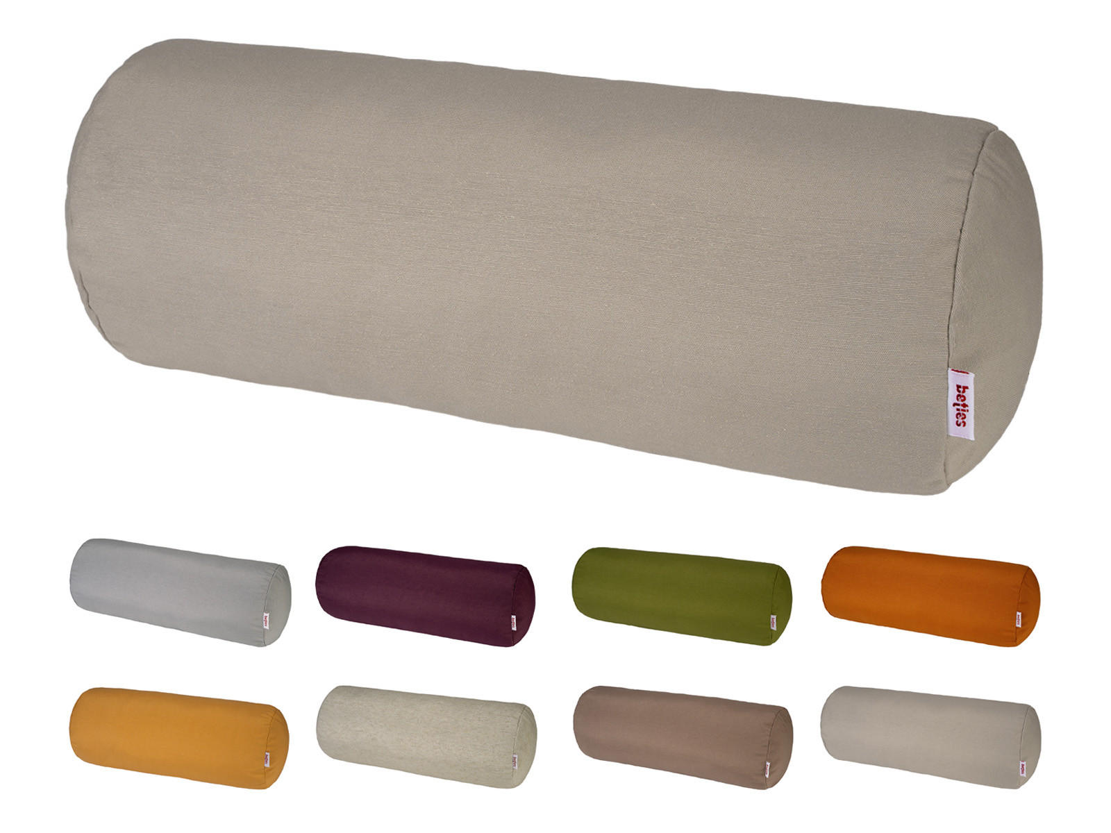 NACKENROLLENHÜLLE Wunschton taupe 15/40 cm - Taupe, Textil (15/40cm) - beties Heimtextil