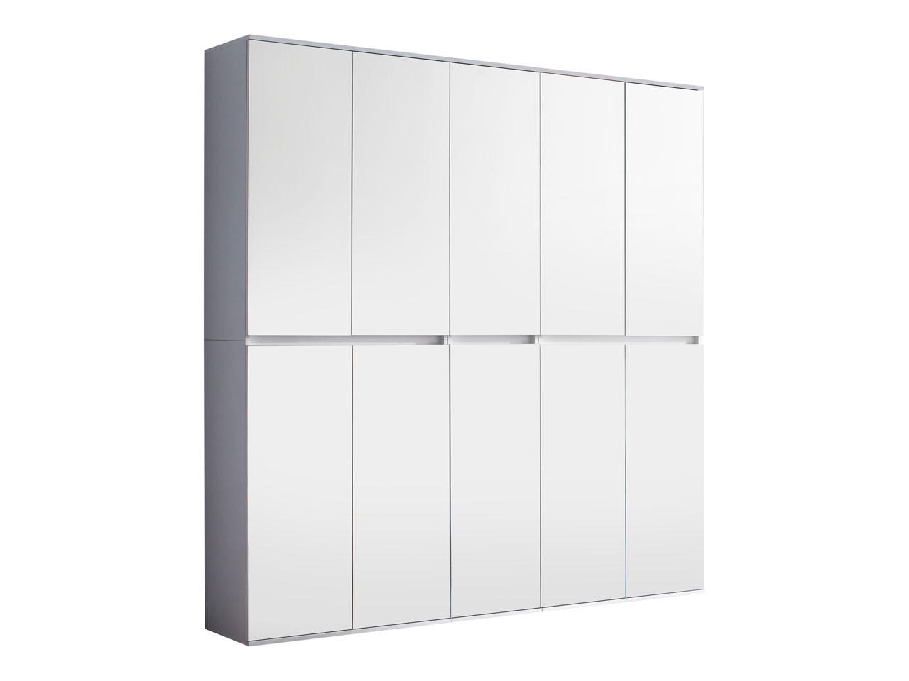 GARDEROBENSCHRANK weiß - Weiß, Holzwerkstoff (185/191/34cm) - ebuy24