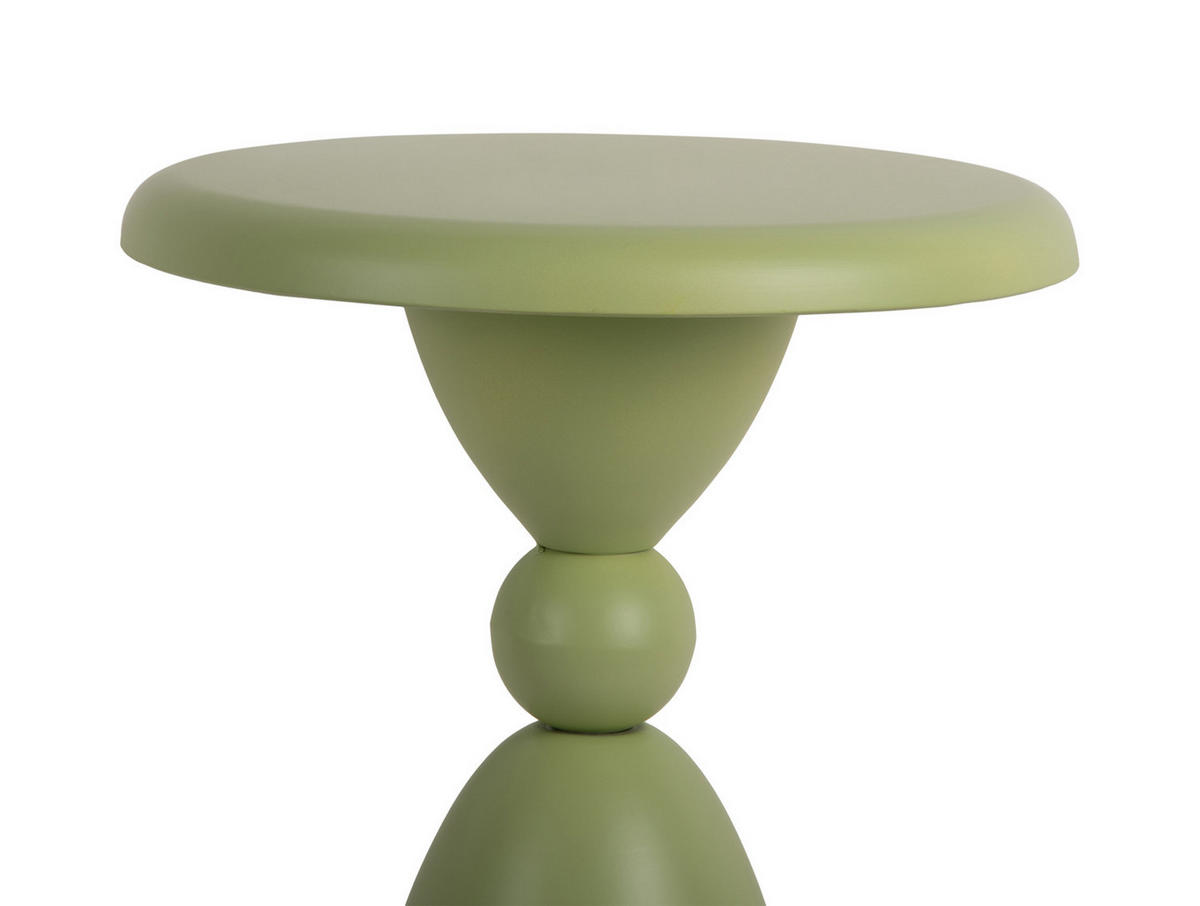 BEISTELLTISCH Folly Outdoor 34/34/46 cm - Grün, Metall (34/34/46cm) - Leitmotiv
