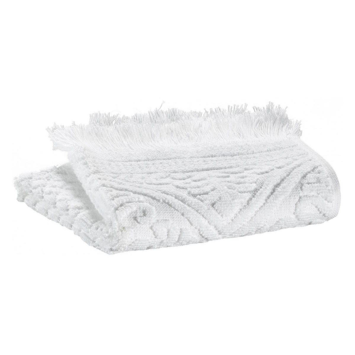 BADETUCH Zoé schneeweiß 100 x 180 cm - Weiß, Textil (100/180cm) - Vivaraise