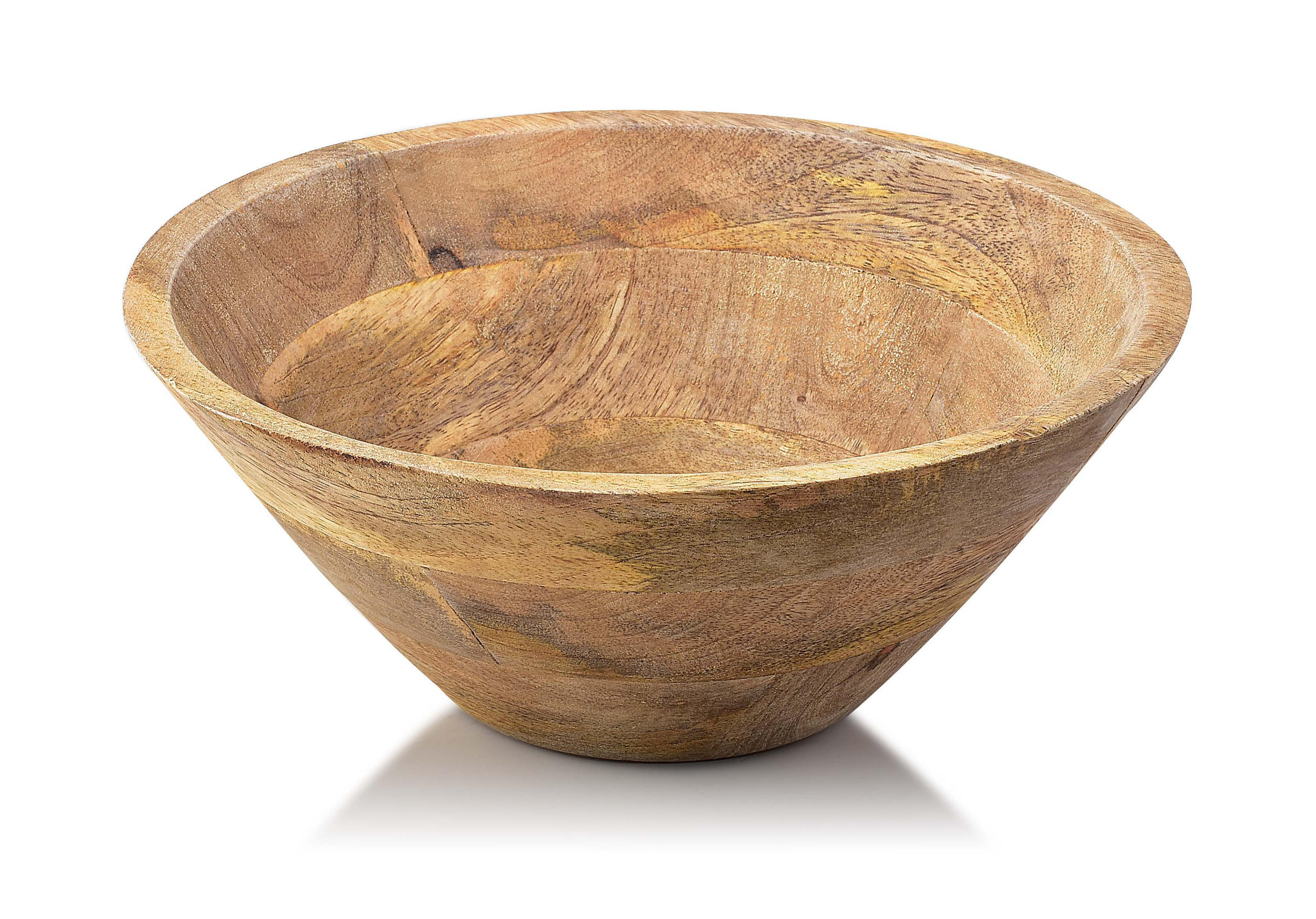 SCHALE Logan Braun 25/25/10 cm Holz - Braun, Holz (25/10cm) - Mondex