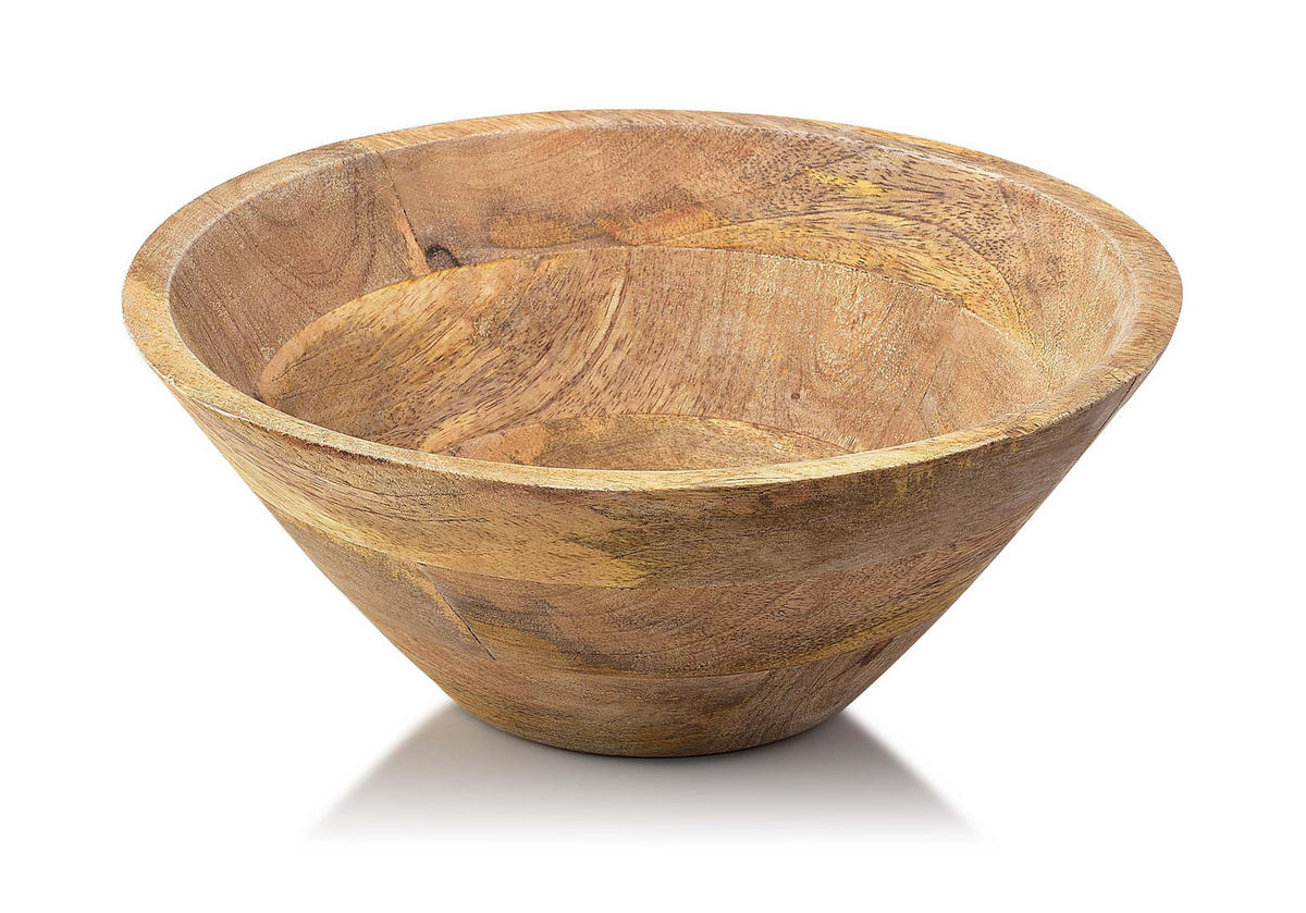 SCHALE Logan Braun 25/25/10 cm Holz - Braun, Holz (25/10cm) - Mondex