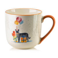 HRNEK JULES, porcelán, bílá - pomerančová, keramika (0.41L) - Mondex