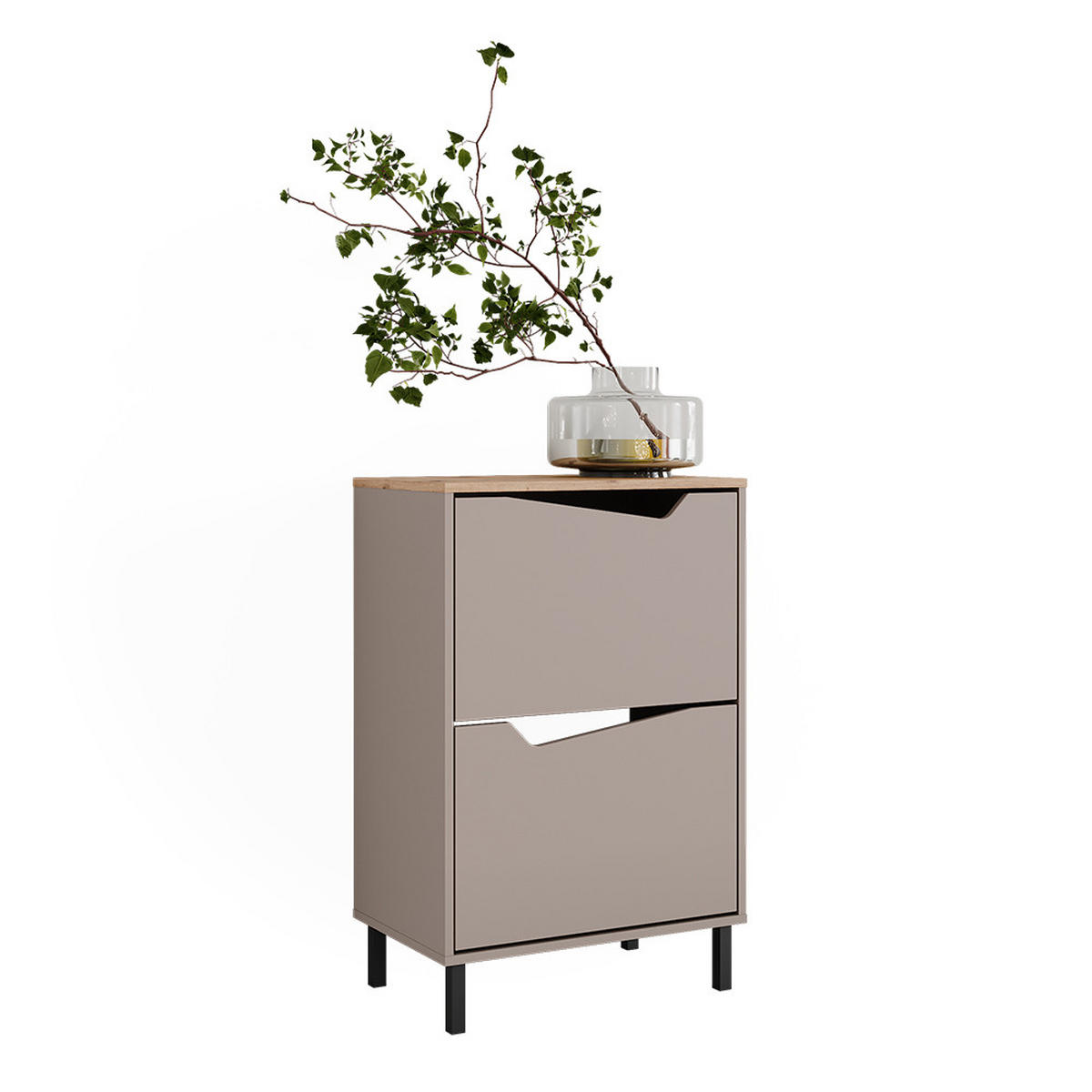 BOTNÍK NA BOTY Marelle Béžový dub/Artisan - šedobéžová, kompozitní dřevo (60/91.6/38cm) - Vicco