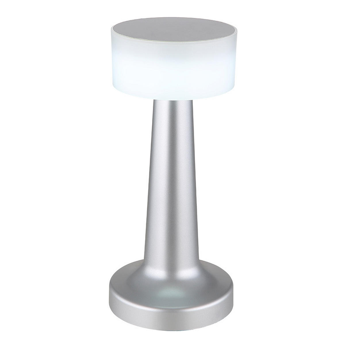 LED TISCHLEUCHTE Angelika Messing - Silberfarben, Kunststoff (9.5/9.5/21.5cm) - Globo Lighting