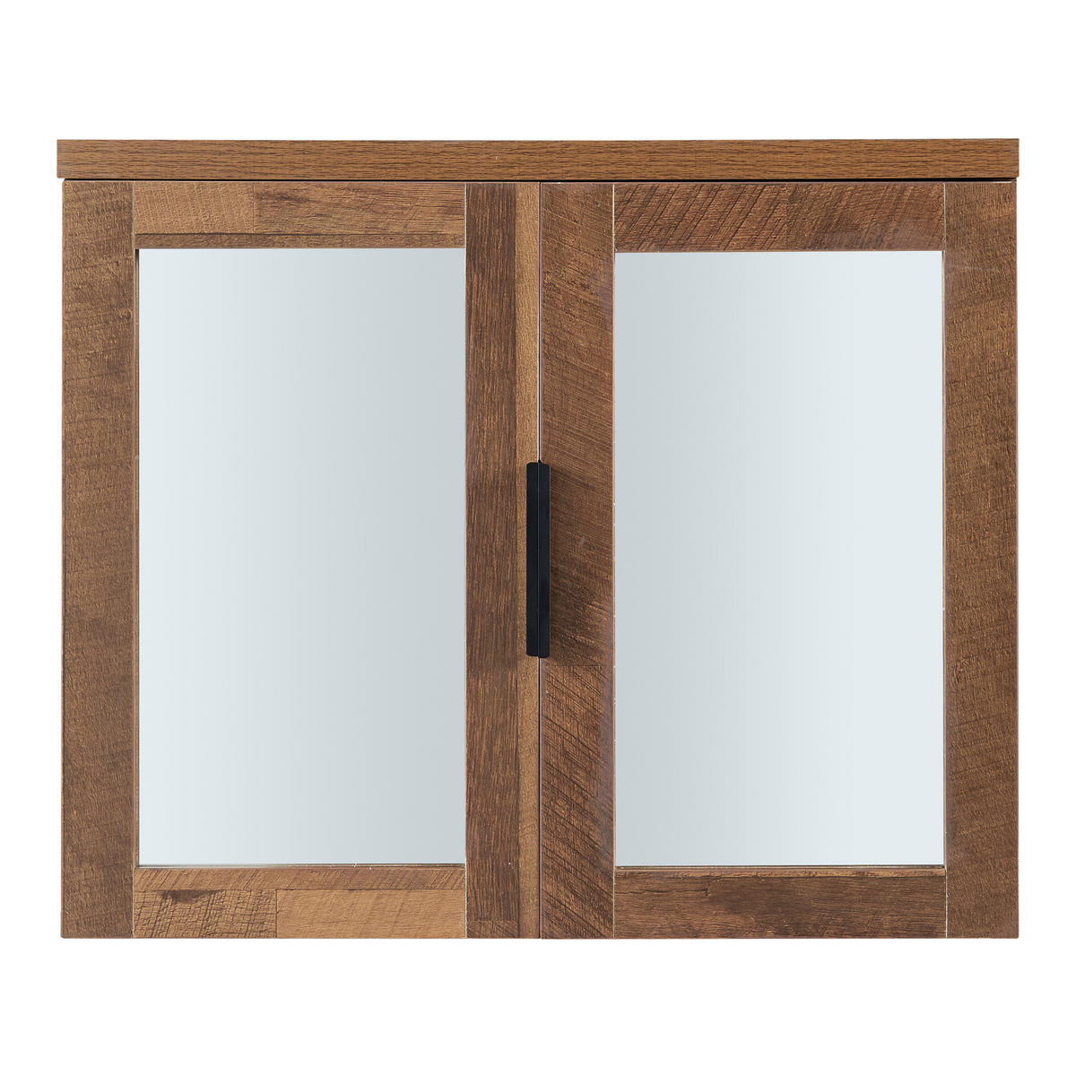 SPIEGELSCHRANK Namsskogan - Walnussfarben, Holzwerkstoff (60/50/15cm) - [en.casa]