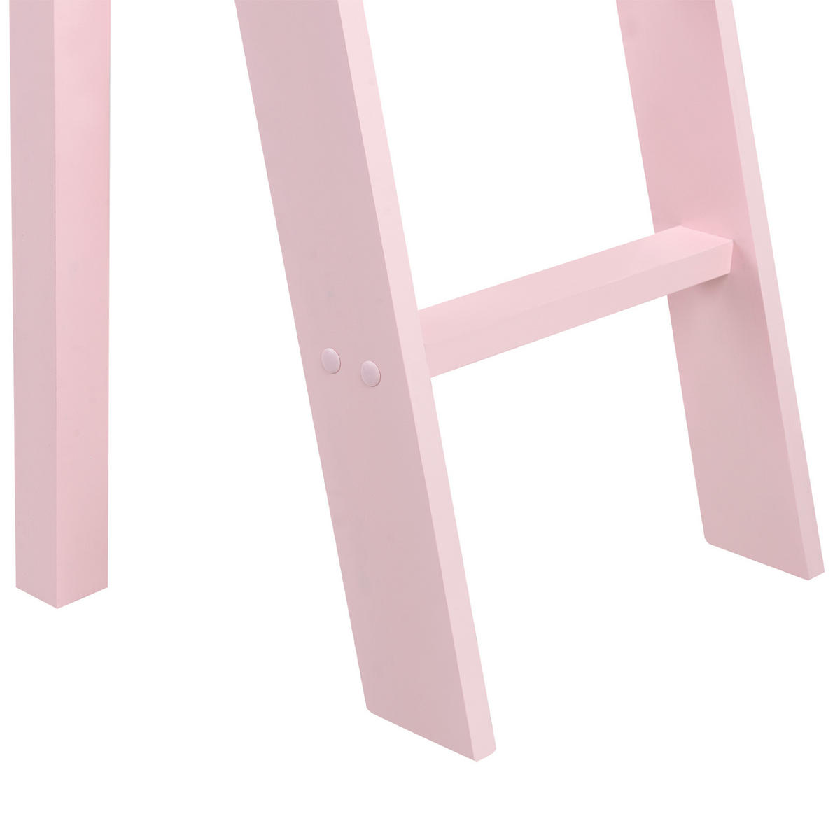 HALBHOCHBETT 90x200 cm Rosa Ascoux - Pink, Holz (90/200cm) - Beliani