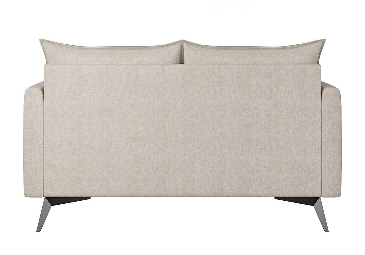 2-SITZER-SOFA Pulse Beige Luxusmicrofaser - Ecru/Beige, Holz/Textil (138/86/91cm) - S-Style Möbel