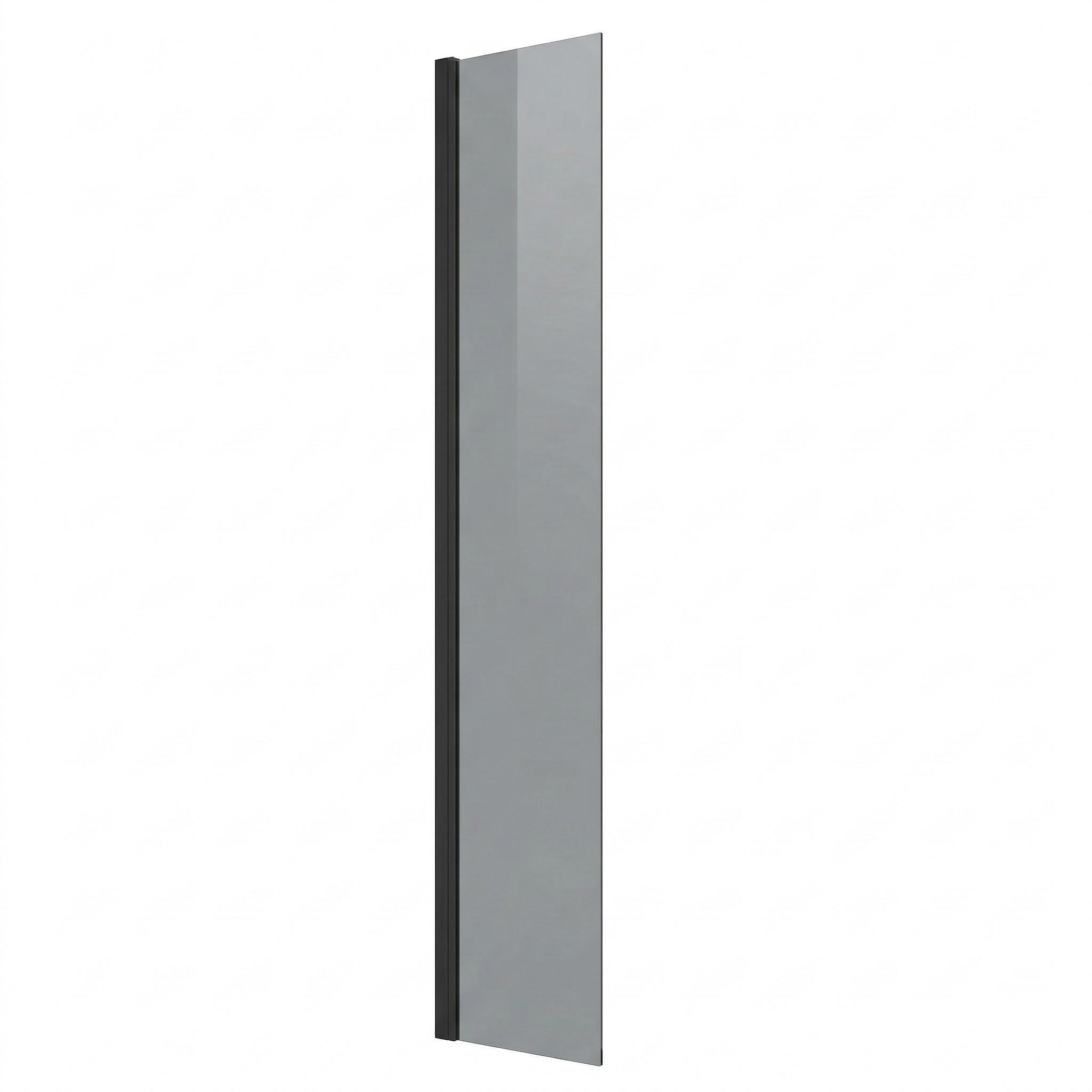 Badplaats Duschwand Schwarz, Anthrazit 40x200 cm