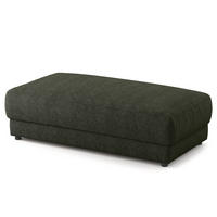 POLSTERHOCKER - rechteckig - Schwarz/Grau, Kunststoff/Textil (134/45/65cm) - home24