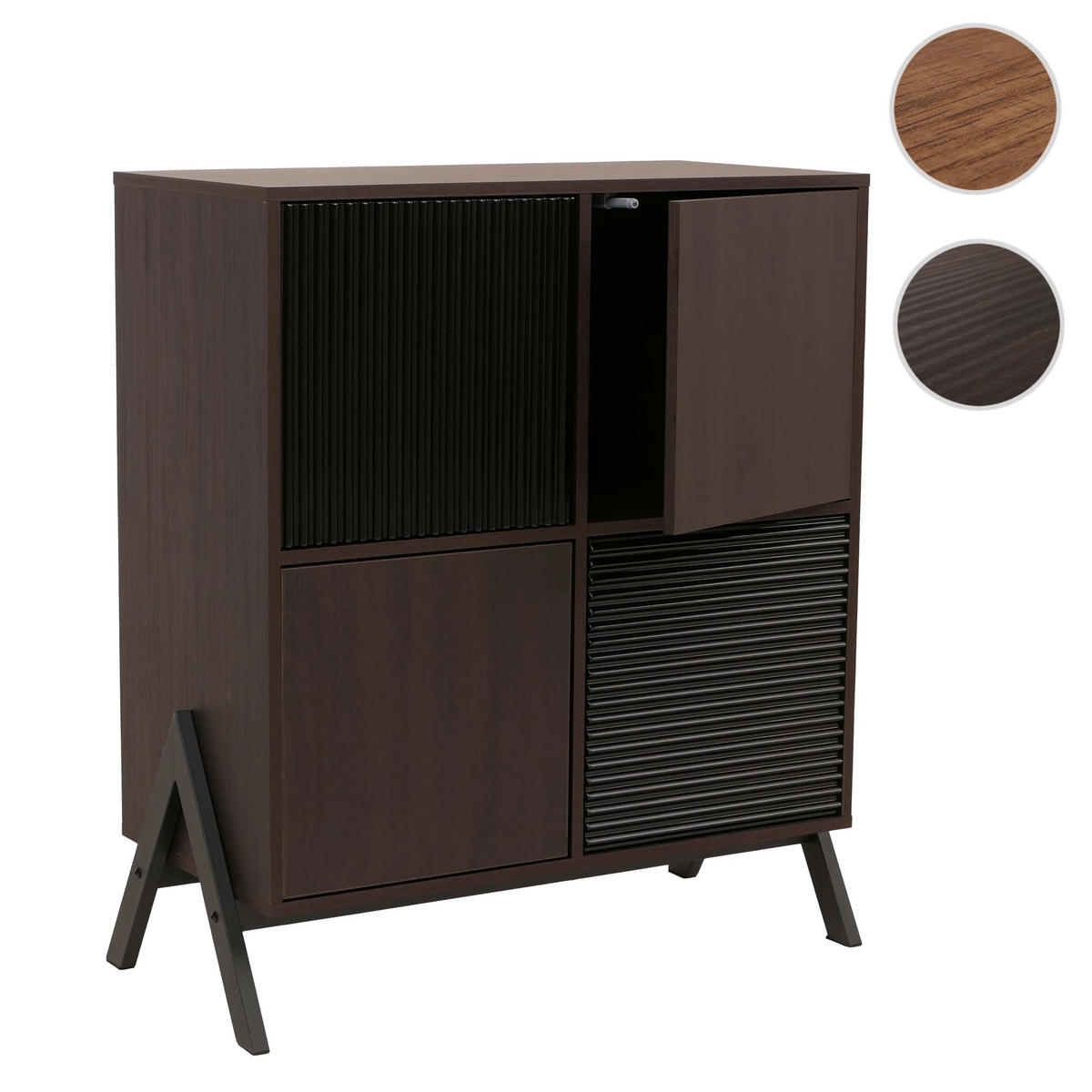 KOMMODE Braun - Braun, Metall (79/94/40cm) - MCW