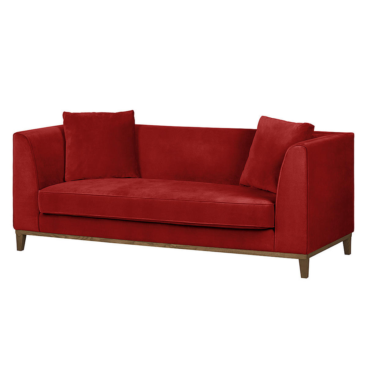 3-SITZER SOFA - Rot, Textil (201/79/82cm) - home24